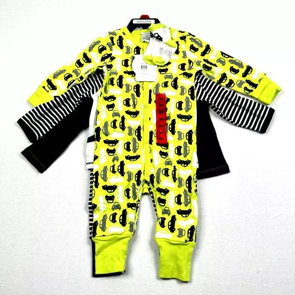 NEW Absorba Baby Boy's 5 Piece Set Size 9 Months Bodysuit 2 Tops Pants Socks - Picture 2 of 6